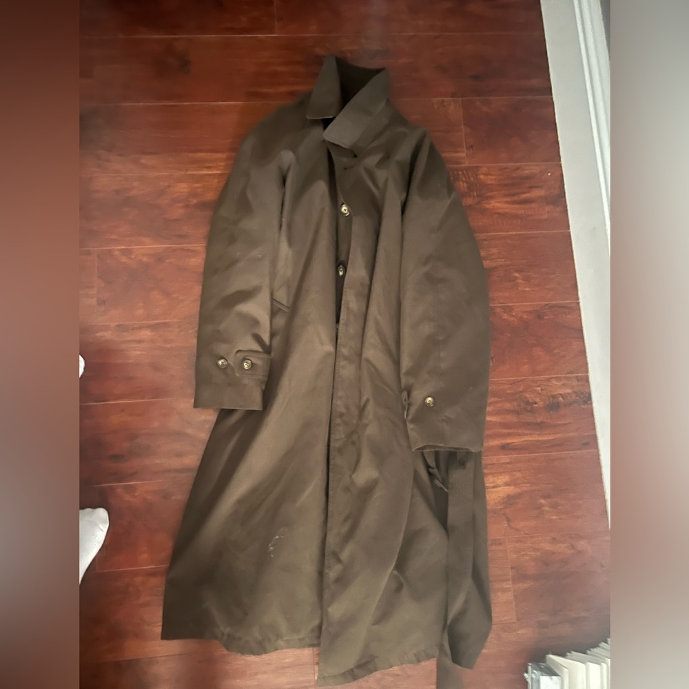 Ralph Lauren Brown Twill Car Coat